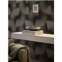 3D-Tapete mit optischem Effekt in modernem Schwarz und Grau ·  792523