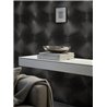 3D effect modern black wallpaper with metallic sheen · 792528