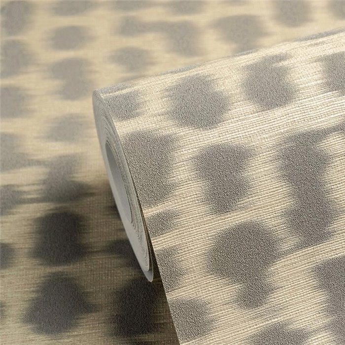 Tapete mit Leopardenmuster Glam Chic in Beige und Grau ·  792534