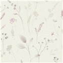 Papier peint fleurs sauvages scandinave blanc et vert ·  792401