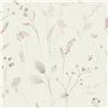 Papier peint fleurs sauvages scandinave blanc et vert · 792401