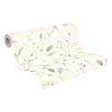 Papel pintado flores silvestres escandinavo blanco y verde ·  792401