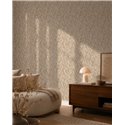 3D woven diamond pattern wallpaper in beige and brown ·  793131