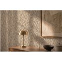 Tapete mit 3D-Rombenflechtmuster in Beige und Braun ·  793131