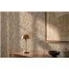 3D woven diamond pattern wallpaper in beige and brown ·  793131