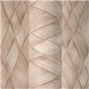 Tapete mit 3D-Rombenflechtmuster in Beige und Braun ·  793131