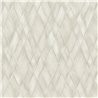 Papier peint à motif losange 3D gris clair et blanc