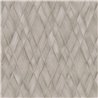 Papel pintado rombos efecto cestería marrón y beige