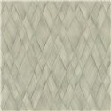 Papel pintado rombos trenzados verde salvia y beige ·  793136