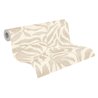 Wallpaper organic leaves Japandi beige and cream white ·  793141