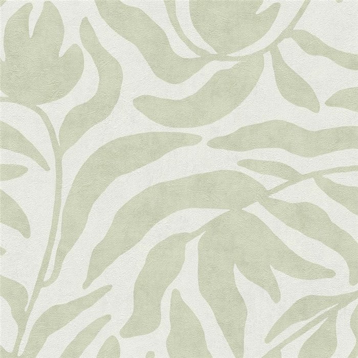 Botanical leaf wallpaper sage green ·  793142