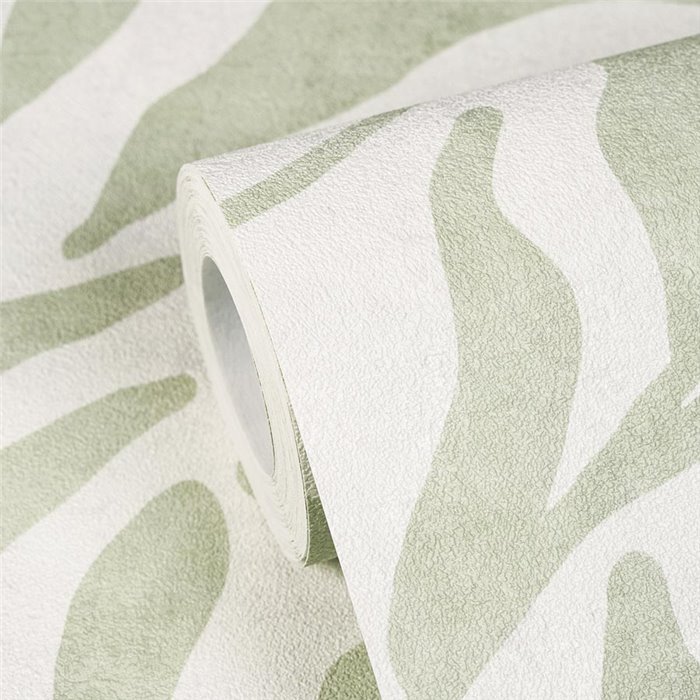 Papier peint feuilles botaniques vert sauge ·  793142