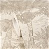 Papel pintado palmeras tropicales beige y marrón ·  793172