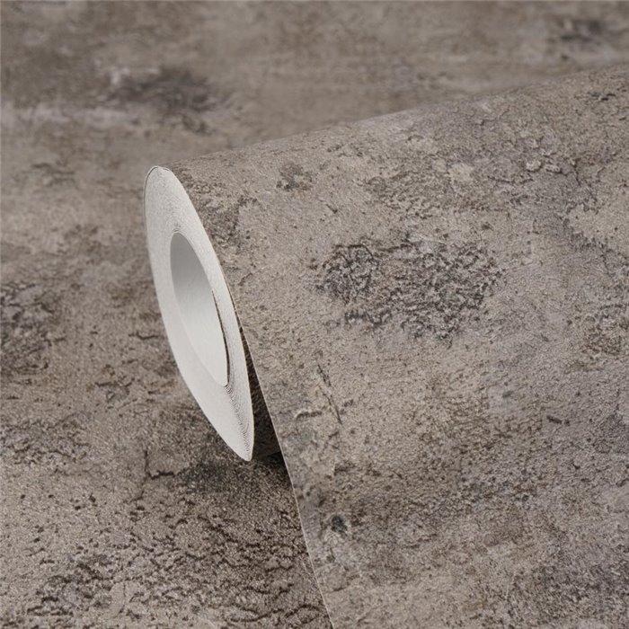 Tapete mit Betoneffekt in Steingrau und Braun ·  793181