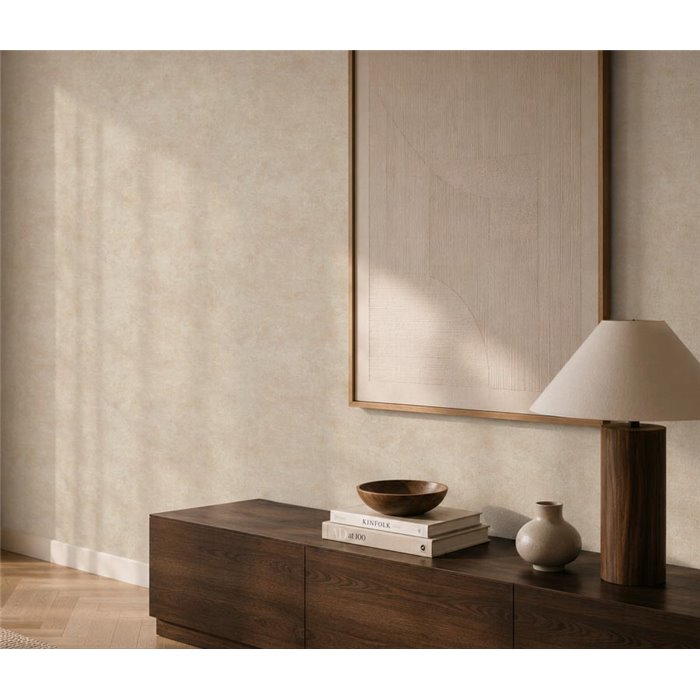 Tapete mit Stuckeffekt minimalistisch creme ·  793183