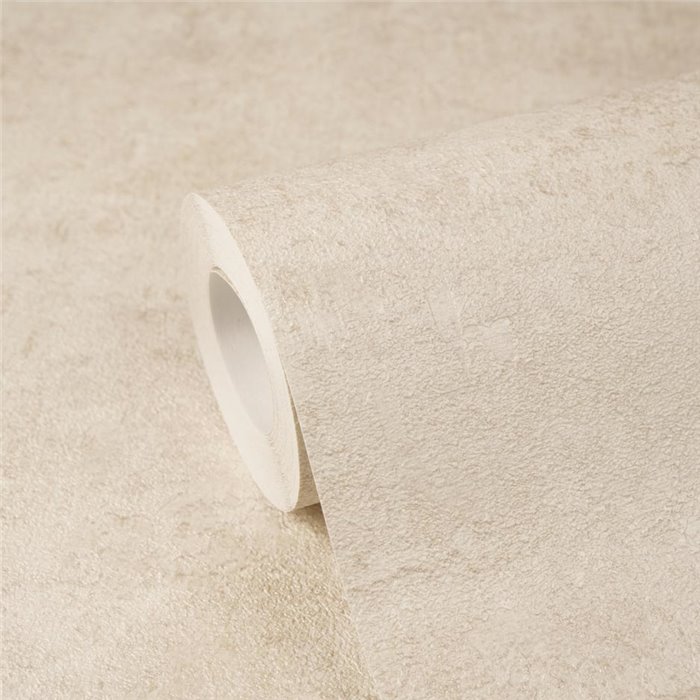 Papel pintado efecto estuco minimalista crema ·  793183