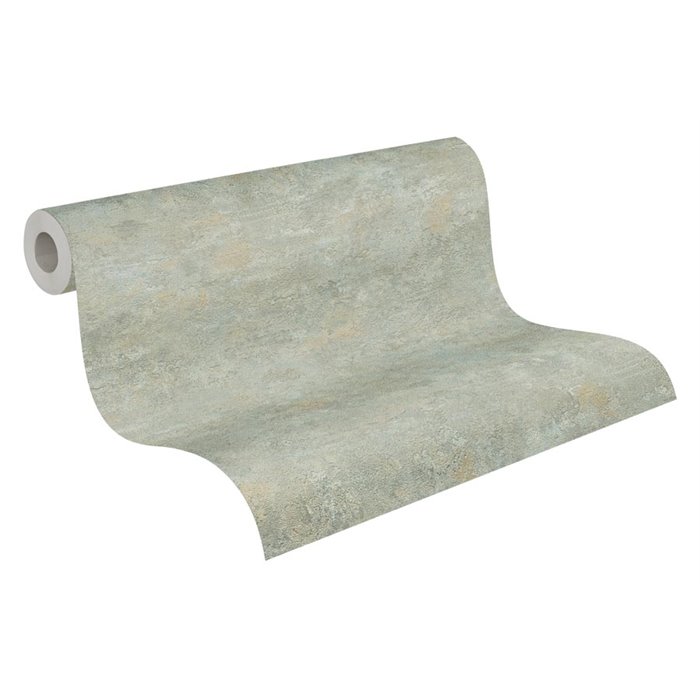 Green and beige concrete effect wallpaper ·  793184