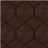 Tapete mit geometrischen Hexagonen in Braun und Beige