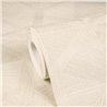 Hexagon geometric wallpaper cream and white ·  793192