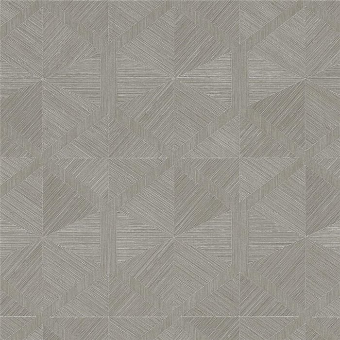 Geometric diamond wallpaper in metallic grey ·  793194