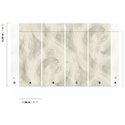 Abstract wall mural with sweeping circular brushstrokes · Khroma Poémas DG4CHA1011-1014