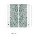 Green marble chevron wall mural with veining · Khroma Caldera DGCAL2071-2072