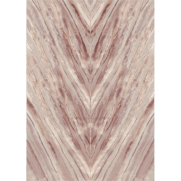 Mural de pared efecto mármol rosado en espiga · Khroma Caldera DGCAL2081-2082