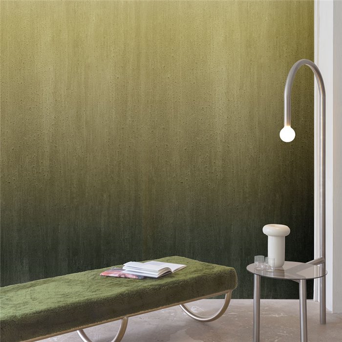 Green ombré wall mural with deep teal tones · Khroma Caldera DGCAL3061
