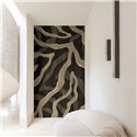 Abstract wall mural with organic flowing bands · Khroma Caldera DGCAL4011-4012