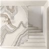 Mural de pared abstracto con líneas topográficas · Khroma Erosion DGERO1021-1023