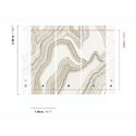 Abstract topographic line wall mural · Khroma Erosion DGERO1021-1023