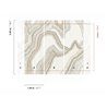 Abstract topographic line wall mural · Khroma Erosion DGERO1021-1023