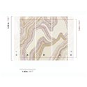 Abstract geological contour wall mural · Khroma Erosion DGERO1031-1033