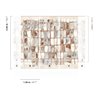Mural panoramique abstrait façon mosaïque aquarellée · Khroma Erosion DGERO2011-2013