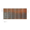 Abstract rusted metal wall mural · Khroma Erosion DGERO4011-4016