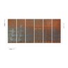 Abstract rusted metal wall mural · Khroma Erosion DGERO4011-4016
