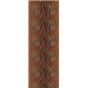 Mural de pared abstracto de ondas cobrizas y azuladas · Khroma Ray DGRAY101
