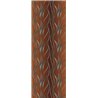 Abstract wall mural with copper and blue waves · Khroma Ray DGRAY101