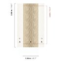 Sand-toned organic line wall mural · Khroma Ray DGRAY104