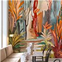 Painterly botanical forest wall mural · Khroma Ray DGRAY2011-2014