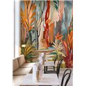 Painterly botanical forest wall mural · Khroma Ray DGRAY2011-2014