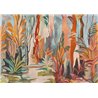 Painterly botanical forest wall mural · Khroma Ray DGRAY2011-2014