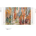 Painterly botanical forest wall mural · Khroma Ray DGRAY2011-2014