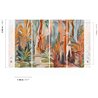 Painterly botanical forest wall mural · Khroma Ray DGRAY2011-2014