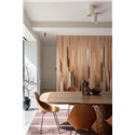 Abstract mocha wall mural with vertical streaks · Khroma Serica DGRIC1011-1013