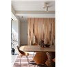 Abstract mocha wall mural with vertical streaks · Khroma Serica DGRIC1011-1013