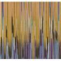 Abstract wall mural with golden vertical streaks · Khroma Serica DGRIC1021-1023