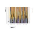 Abstract wall mural with golden vertical streaks · Khroma Serica DGRIC1021-1023