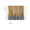 Abstract wall mural with golden vertical streaks · Khroma Serica DGRIC1021-1023