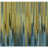 Abstract wall mural with green and blue vertical lines · Khroma Serica DGRIC1041-1043